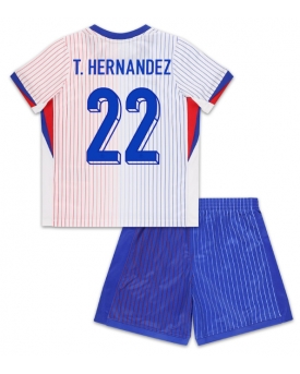 Francia Theo Hernandez #22 Maglia Gara Trasferta Repliche Europei 2024 Bambino